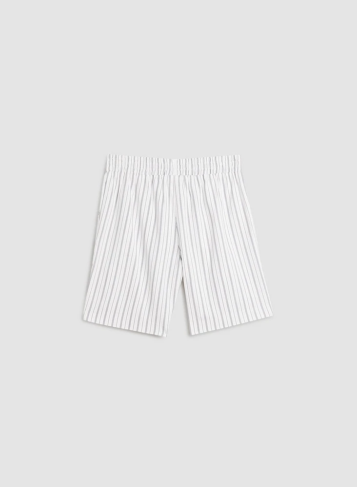 Striped Pull-On Shorts