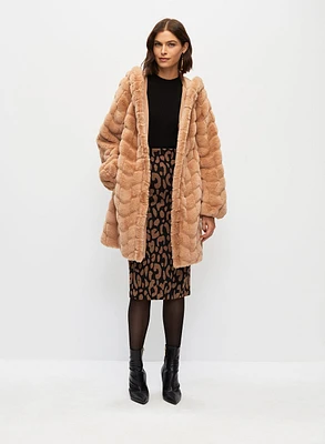 Reversible Faux Fur Coat