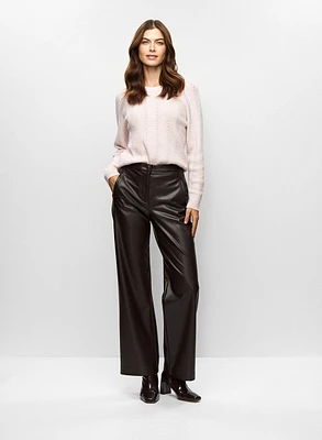 Pull léger en tricot et pantalon à jambe droite
