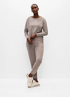 Tunique asymétrique en tricot mélang