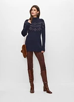 Pull tunique et legging en suède végane