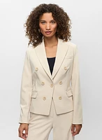 Veste courte à boutons décoratifs