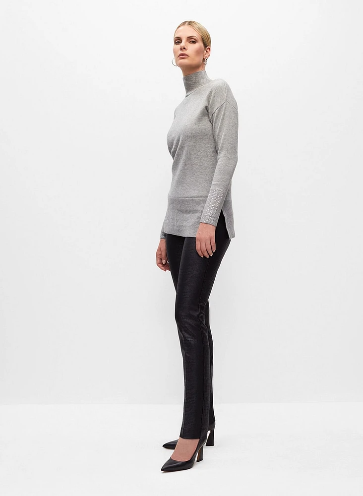 Madison Crocodile Print Pull-On Pants