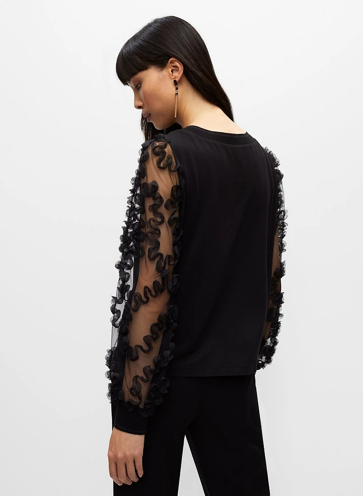 Soutache Sleeve Top