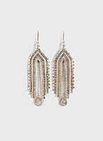 Teardrop Crystal Chandelier Earrings