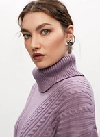 Cashmere Blend Cable Knit Sweater