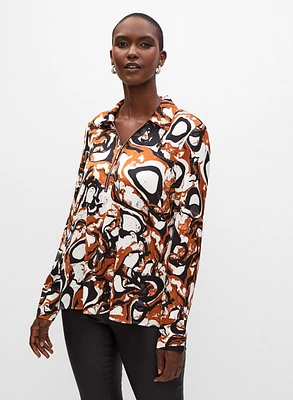 Joseph Ribkoff - Abstract Print Blouse