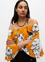 Off-the-Shoulder Floral Top