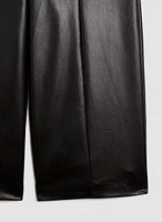 Vegan Leather Culotte Pants