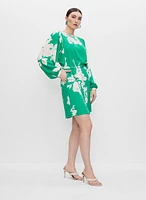 Robe de jour à motif floral