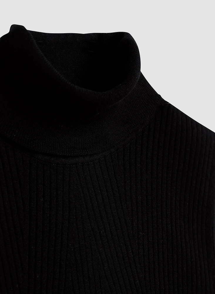 Sleeveless Turtleneck Top