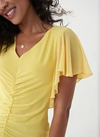 Joseph Ribkoff - Short Sleeve Ruched Top