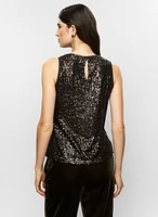 Sleeveless Sequin Top