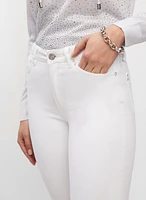 Cropped Slim Leg Jeans