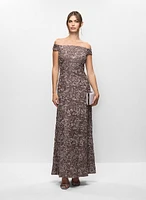 Robe de soirée à broderies en soutache