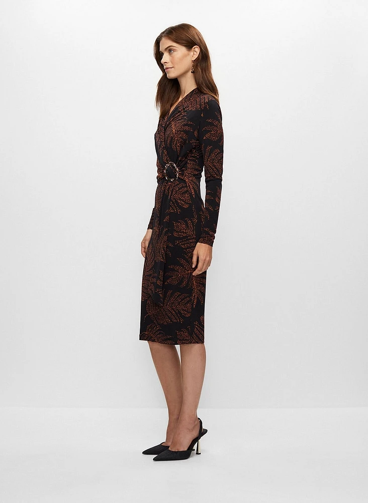 Leaf Motif Dress