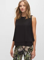 Layered Sleeveless Blouse