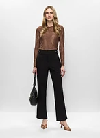 Haut en jacquard et pantalon Lauren