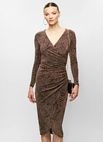 Metallic Jacquard Dress