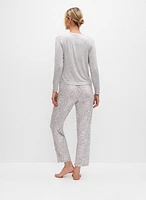 Snakeskin Print Pyjama Set