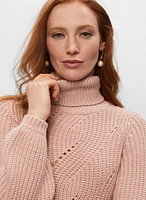 Turtleneck Puff Sleeve Sweater