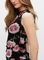 Floral Print Sleeveless Top