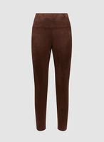 Legging à enfiler en faux suède