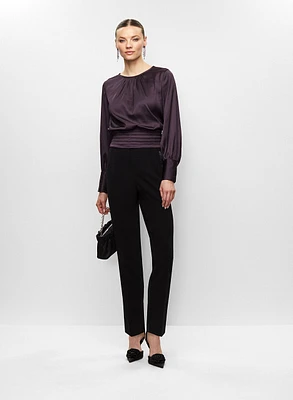 Haut satiné et pantalon Juliette