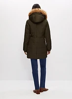 Manteau matelassé à capuchon