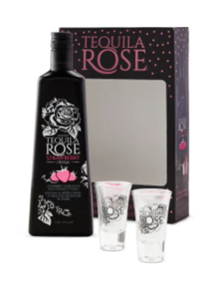 Tequila Rose Strawberry Cream Gift Pack with Glass