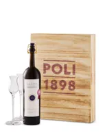 Poli Sassicaia Grappa Gift Set with 2 Glasses