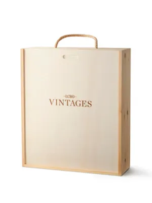 Vintages 3-Bottle Wooden Gift Box