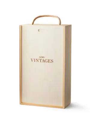 Vintages Wooden 2 Bottle Box