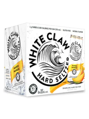 White Claw Hard Seltzer Mango 6x355mL