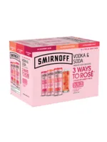 Smirnoff Vodka & Soda Rose Variety Pack