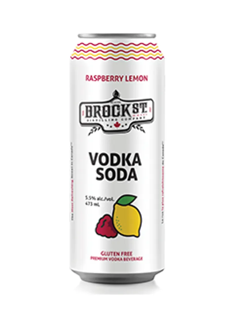 Brock Street Raspberry Lemon Vodka Soda