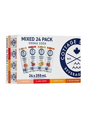 Cottage Springs Vodka Soda Mixed 24 Pack