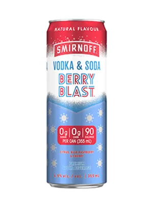 Smirnoff Vodka Soda Berry Blast