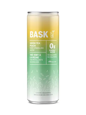 Bask Green Tea Peach Hard Sparkling Water