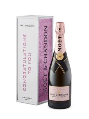 Moët & Chandon Rose Milestone Metal Gift Box