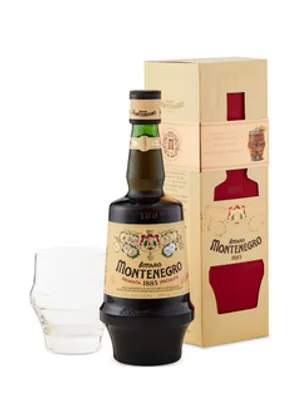 Amaro Montenegro Gift Pack with Icon Glass