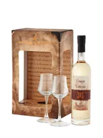 Mazzetti Grappa Barricata Gift Set with 2 Glasses