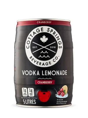 Cottage Springs Cranberry Vodka Lemonade Mini Keg