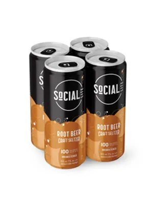 Social Lite Root Beer Craft Seltzer