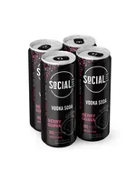 Social Lite Berry Guava Vodka Soda