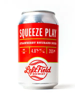 Left Field Brewery Squeeze Play Strawberry Rhubarb