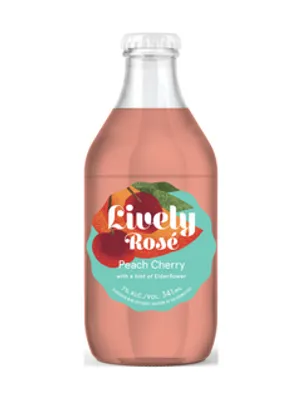 Lively Peach Cherry Rosé Flavoured Wine Beverage