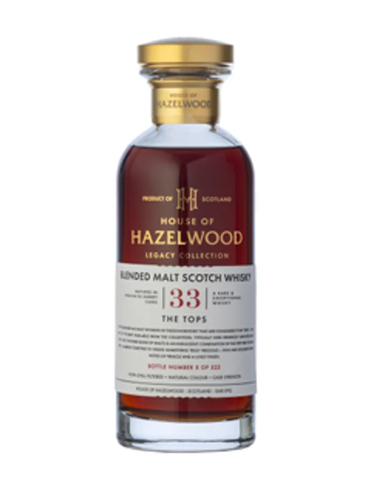 House of Hazelwood The Tops Blended Malt Scotch Whisky 1989