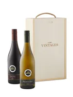 Kim Crawford Marlborough Sauvignon Blanc and Pinot Noir in Vintages Wooden Box