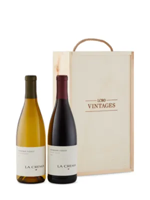 La Crema Sonoma Red and White Gift Set in Vintages Wooden Box